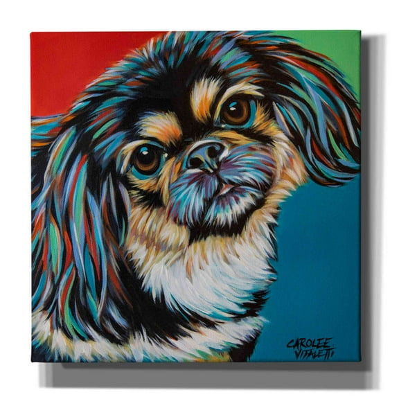 Epic Graffiti 'Chroma Dogs IV' by Carolee Vitaletti, Canvas Wall Art, 12"x12"