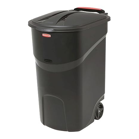 Bote Basura Rubbermaid c/ Ruedas y Tapa 45 gal