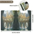 thumbnail image 4 of A4 Double Clip File Folder 18.9x12.6in Clipboards Foldable Binder Holds 80 Sheets Project Folder for Office, Home Fantasy City Bridge, 4 of 9