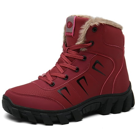 

Snow Boots for Men Women Waterproof Lightweight Hiking Shoes Winter Outdoor Warm Fur Lined Trekking Boots
