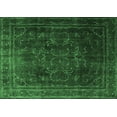 thumbnail image 1 of Ahgly Company Indoor Rectangle Persian Emerald Green Traditional Area Rugs, 4' x 6', 1 of 4