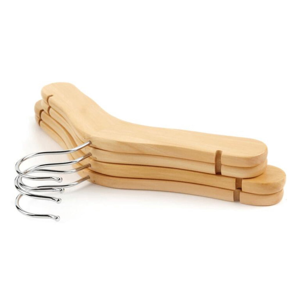 5 Cintres En Bois Pour Enfants - Design Mignon Antidérapant, 22.7x14.7cm, épaisseur 2mm, Pour Vêtements Bébé - 7