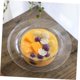 thumbnail image 4 of piezas de frutero con forma de sombrero de paja, tazas de vidrio transparente, vasos para parfait, recipiente para helado, cuencos para bocadillos, cuenco para el hogar, cuenco para servir frutas,, 4 of 4