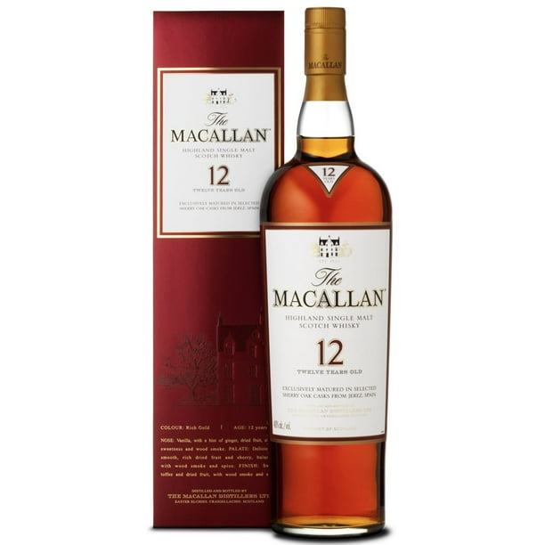 ウイスキー The Macallan 12 Years Old Macallan 12 Yr Double Cask 750ml (86 proof) - Macallan – BevMo!