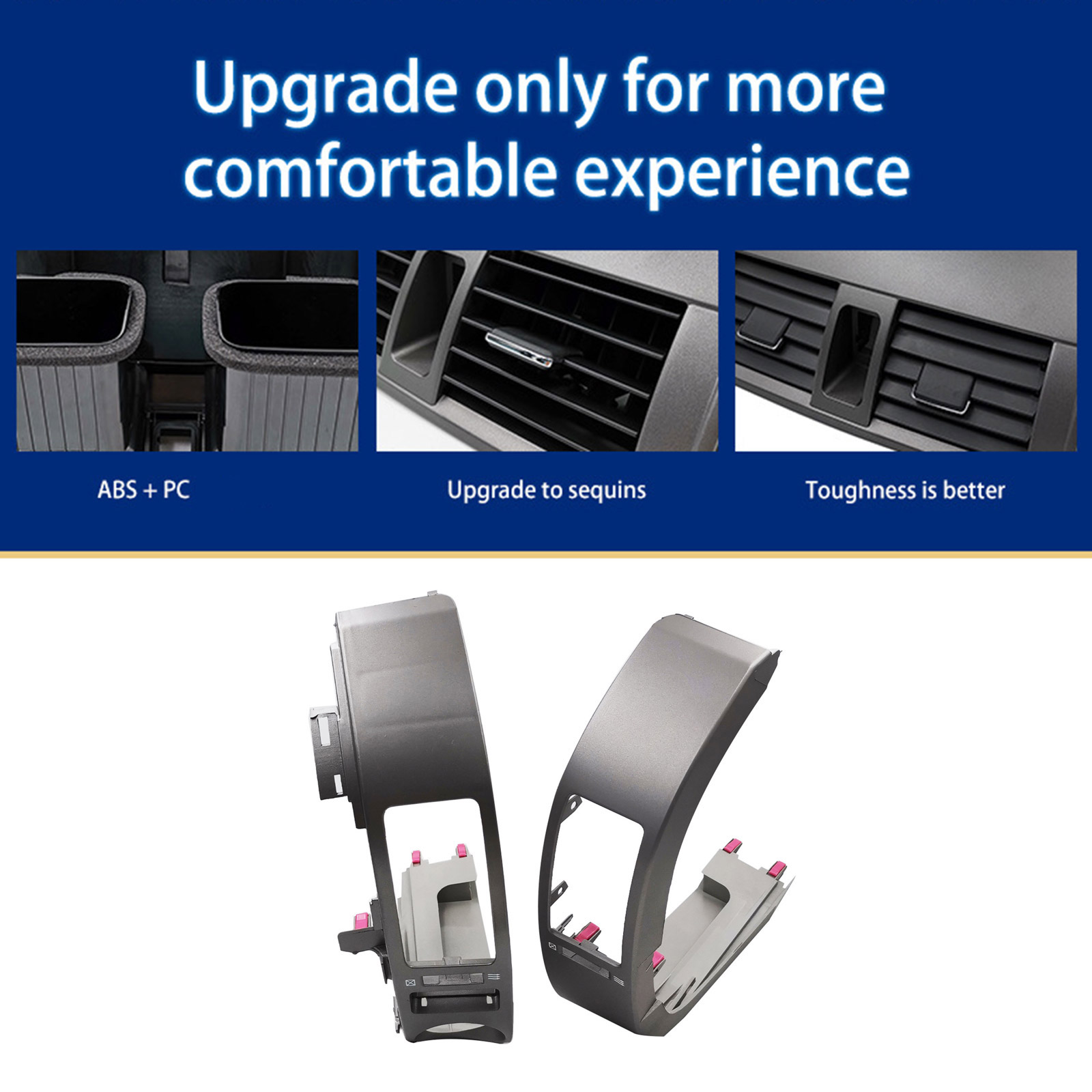 Elegant Air Vent Trim ABS Air Vent Decorative Frame Stylish Auto Vent Frame Vehicle Accessories for 2004 to 2009