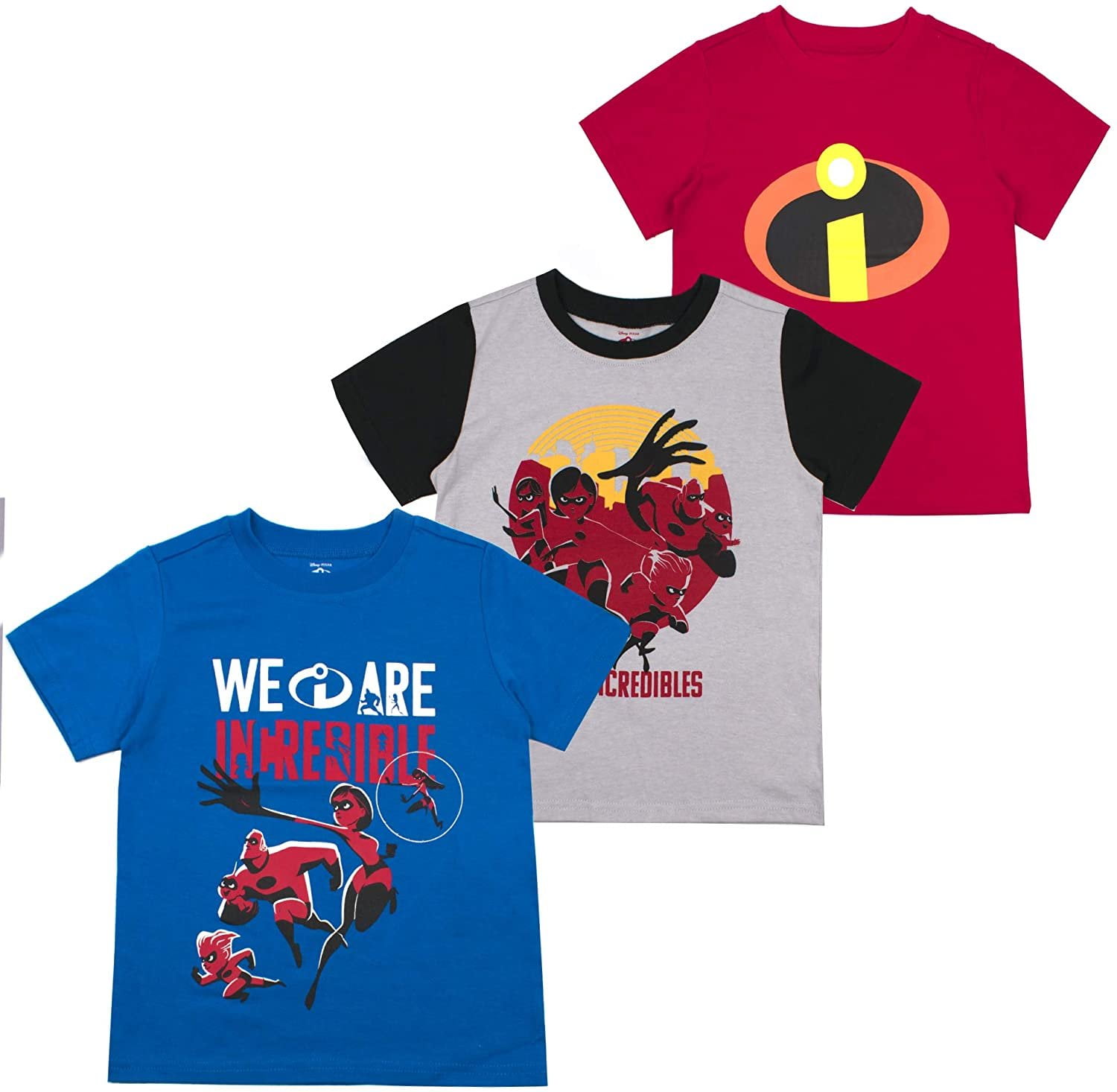 Disney - Disney Incredibles 2 The Incredibles Boys' T-Shirt (Pack of 3) 6 Blue - Walmart.com