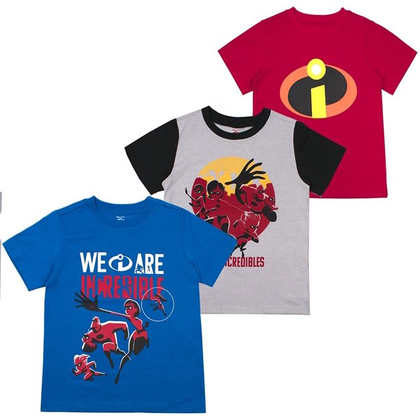 Disney Boys 3Pack TShirts Wide Variety Includes Lion King, Cars, Mickey Mouse