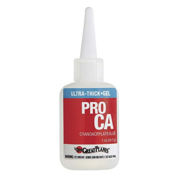 Great Planes Pro CA Glue Gel 1 oz GPMR6020 Miscellaneous Airplane Accessories
