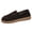 Black, variant on Women's Suede Penny Loafers Classic Comfort Casual Shoes Slip-Ons Lightweight Walking Flats Driving Mocs Boat Shoes