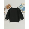 thumbnail image 4 of Bagilaanoe Toddler Baby Girl Boy Casual Sweatshirt Long Sleeve Solid Color Pullover 6M 12M 18M 24M 3T Kids Fall Loose Tee Tops, 4 of 8