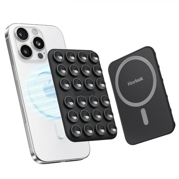 Soporte de teléfono con succión magnética Klearlook para MagSafe, negro