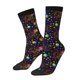 thumbnail image 1 of Fotbe Rainbow Jellyfishes Calcetas Largas con Estampado para Hombre y Mujer – Calcetas de Compresión Transpirables y Elásticas, Viajar y Uso Diario Talla 5-11, 1 of 6