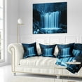 thumbnail image 2 of Designart Waterfalls in Wood Black and White - Landscape Printed Throw Pillow - 18x18, 2 of 4
