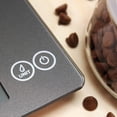 thumbnail image 3 of Escali Arti Glass Food Scale Digital Countertop Kitchen, Baking and Cooking Scale with Nutrition and Calorie Counter, 15-Pound Capacity, 9" x 6.5" x .75", Gray Storm, 3 of 5