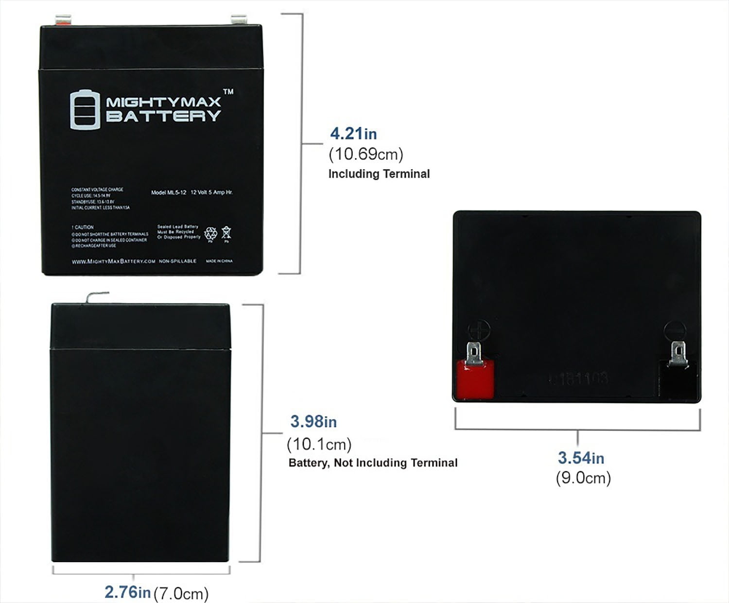 2 Pack Brand Product Mighty Max Battery 12v 7000 mAh Compatible Battery for UPS APC SMARTUPS 5000T