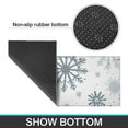 thumbnail image 6 of Blue Christmas Snowflake Pattern Kitchen Rugs Sets Of 2,Anti Fatigue Kitchen Mat Rugs Non Slip Washable,Decorative Kitchen Floor Mats for Kitchen,Sink,Laundry,17"x30"+17"x47", 6 of 7