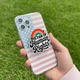 thumbnail image 4 of Big Fan of Human Rights Magnetic Phone Grip, Rainbow Phone Grip, Radicalized by Basic Decency Phone Grip, Gift For Liberal Anti Populism, 4 of 4