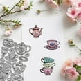 thumbnail image 2 of Teacup Teapot Clear Stamp for Scrapbooking Flower Pattern Silicone Stamps Vintage Tableware Transparent Stamp for Card Making DIY Embossing Journaling DIY Making, 2 of 8