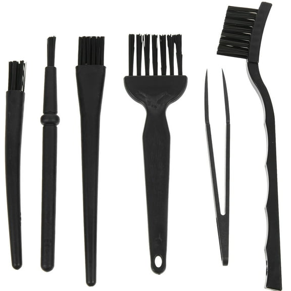ifundom Multipurpose Dust Brush Set, Black Nylon and ABS, Easy to Use for Home, Computer, Electronics Cleaning