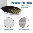 thumbnail image 5 of ZUXONGSY Mushroom Star Toilet Lids Covers Flannel Toilet Cover Toilet Protective Cover Full Coverage Design Decorative Round Elongated Toilet Lid Covers for Women Gifts for Women Friends, 5 of 6