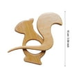 thumbnail image 2 of Wooden Animal Pattern Brooch Pin Cartoon Creature Design Lapel Badge for Sweater Shawl Scarf Accessory, 2 of 3