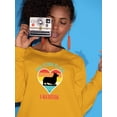 thumbnail image 2 of Vintage My Corgi Is My Valentine Sweatshirt Women -Image by Shutterstock, Female x-Large, 2 of 4
