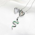 thumbnail image 3 of MasteelfCA 1Pc Stylish Necklace Snake Shaped Neck Pendant Delicate Jewelry Accessory, 3 of 7