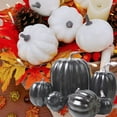 thumbnail image 2 of Wosthever Calabazas artificiales de mantenimiento de bajo costo para Halloween y Acción de Gracias PE seguro e inodoro Kits de decoración para fiestas, 2 of 6