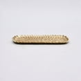 thumbnail image 3 of Textured Fern Pattern Gold Finished Aluminum Platter –13x5X1" Decorative Tray, 3 of 5
