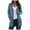 Blue, variant on Kakishop Women's Long Cardigans Lightweight Knit Button Front Sweaters with Pockets Trendy Outfits for Business Casual,Black