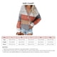 thumbnail image 5 of Mujeres V Masajeadores de cuello color block knit suéter gota hombro manga larga casual pullover Jumper Tops para Otoño Invierno, 5 of 5