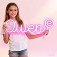 thumbnail image 4 of UPONRAY Single-line Custom Neon Signs with Lollipop, Customizable USB-Powered & Dimmable LED Neon Light, Stylish Wall Decor as Gifts for Family, Lover, Friend, Green, 5 inch, 4 of 8