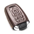 thumbnail image 3 of Vitodeco Genuine Leather Smart Key Fob Case Cover Compatible with Lincoln Continental, MKC, MKZ, MKX (2017 - 2022), Navigator (2018 - 2022), Nautilus (2020 - 2022) - 5 Buttons, Brown, 3 of 5