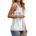 thumbnail image 5 of Fantaslook Pleated Tank Tops for Women Dressy Casual Sleeveless Blouses Floral Summer Tops, 5 of 11