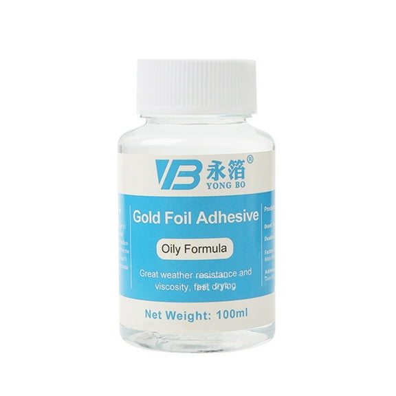 100ml Portable Gilding Glues Gold Foil Sheets Gilding Adhesive Metal Leaf Glues for Craft, Art Use Quickly Drying