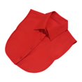 thumbnail image 2 of Blouse Décorative Détachable Couleur Unie Design Simple pour Femmes Col à Revers Filles Formelle Faux Demi-Chemise Accessoire Décoratif à Revers Rouge, 2 of 8