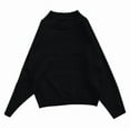 thumbnail image 4 of Womens Sweaters Fall Sweaters for Women Women's Oversized Knit Sweater Long Sleeve Casual Round Neck Pullover Soft Comfortable Loose Fit Tops Winter Fall Fashion, 4 of 4