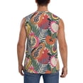 thumbnail image 4 of Fotbe Men's Tropical Fruit Print Men's Sleeveless Muscle Tank Tops Casual T-Shirts for Gym Workout Beach-X-Large, 4 of 8
