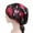 Black Red Flower, variant on Headwear for Women Sleep Beanie Head Scarf for Bald Wraps Cancer Hats Turbans