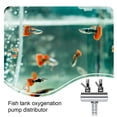 thumbnail image 4 of Kenally Cortadora de flujos de aire de tanque de peces de acero inoxidable convertidor de distribuidor de bomba divisor de tubo de oxígeno de Artesanía 2 agujeros, 4 of 6