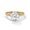 Yellow, variant on One carat 2.00 Carat - Round Cut - Moissanite Ring - Solitaire Engagement Ring in 18K White Gold Plating over Silver Size 5