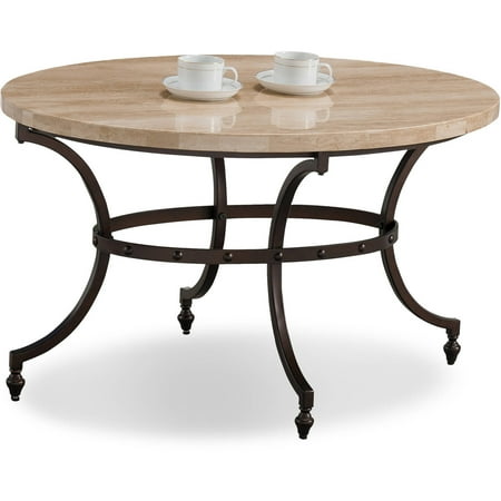 bronze base coffee travertine rubbed leick oval stone metal table dialog displays option button additional opens zoom