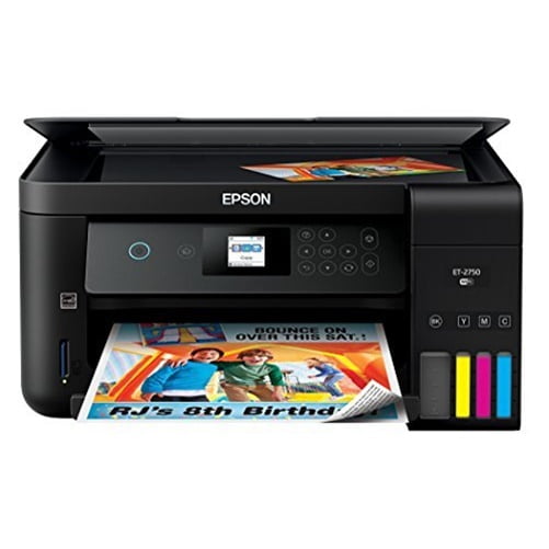 Persoon belast met sportgame Tandheelkundig Pluche pop Epson Expression ET-2750 EcoTank Wireless Color All-in-One Supertank  Printer with Scanner and Copier - Walmart.com