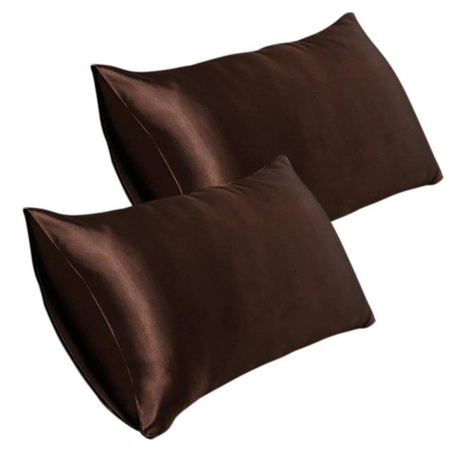 SDNall 20*30 Inch Satin Pillowcase, Imitation Silk Pillowcase (2pc)