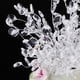 thumbnail image 4 of 50 ramitas de flores artificiales de cristal acrílico para manualidades de boda. Blanco-50pcs, 4 of 9
