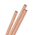 thumbnail image 1 of Paquete de 3 tubos redondos de cobre de 200 mm, 8 mm de diámetro exterior y 0.5 mm de grosor de pared, tubos de cobre sin costura para construcción/mecanizado/manualidades DIY [0.31x0.02x7.9IN], 1 of 1