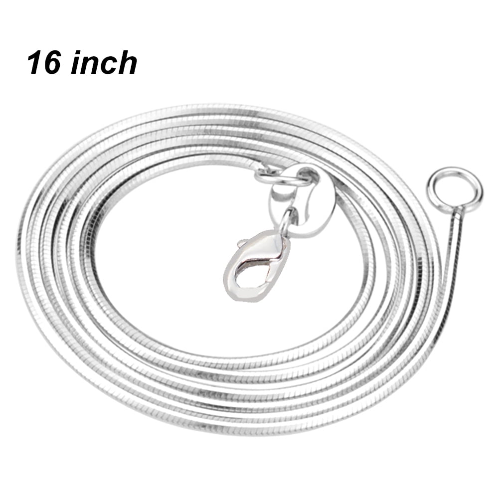 Details about   Men Women 1.3mm Silver Italian Necklace 14K Rose Gold Plated Tube Link Chain 