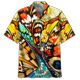 thumbnail image 3 of Camisa hawaiana con mariposas coloridas para hombre, gran oferta, camisas de animales con estampado 3D para playa de verano, blusa con solapa y mangas cortas para mujer, 3 of 5
