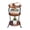 Rustic Brown, variant on ZEXVIDA Vintage Round Side Table, 3-Tier Slim Waist End Table with Storage Shelf,Compact Tea Table Beside Sofa or Bed, Corner Coffee Table Nightstand for Living Room Bedroom Small Spaces,Rustic Brown