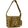 thumbnail image 1 of Bolso bandolera táctico grande impermeable para ordenador portátil bolso de hombro militar casual verde Feliz Sencillez, 1 of 5
